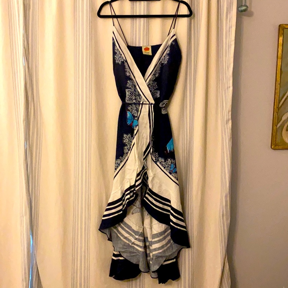 Stunning Farm Rio spaghetti strap midi